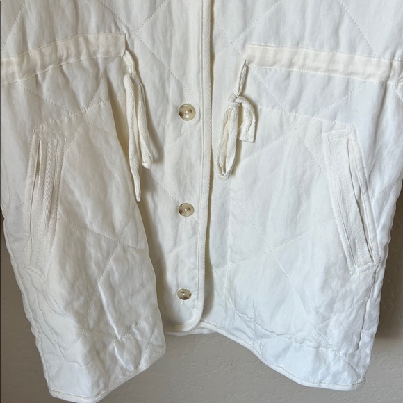 Marine Layer ivory quilted tiff relaxed fit jacket - Picture 4 of 11